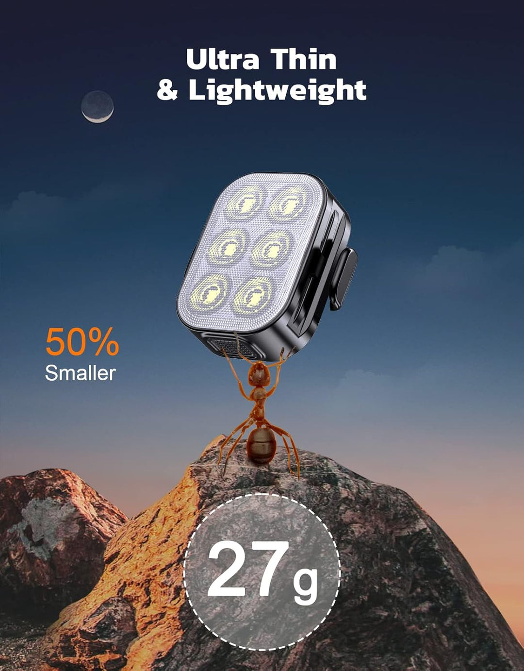 Ultra Slim USB Rechargeable Bike Light Set with 4+6 Modes – SlimBeam