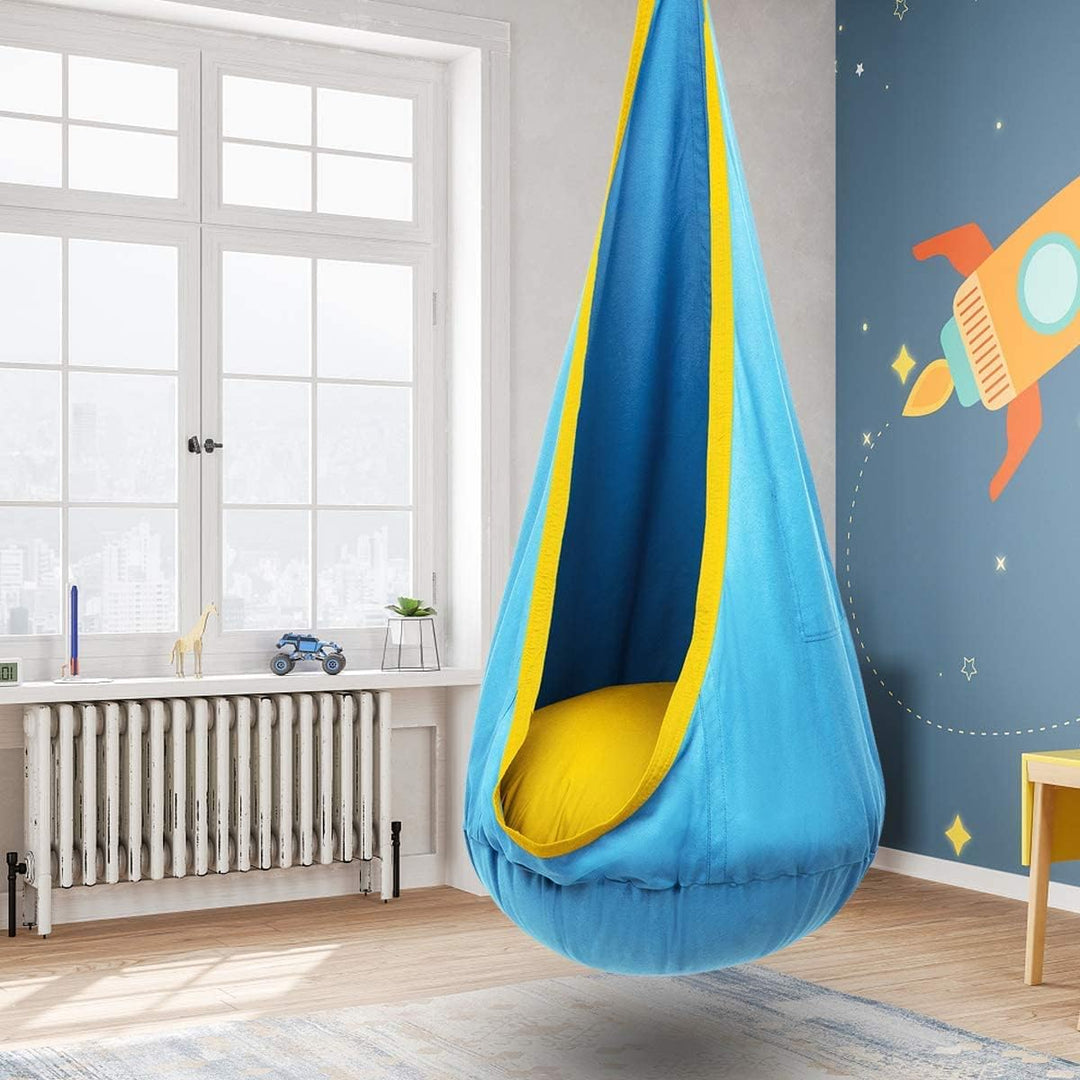 Hanging bag with floating seat for children aged 6 and over – suitable for indoor and outdoor use