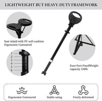 Foldable Walking Cane with Seat – StepMate