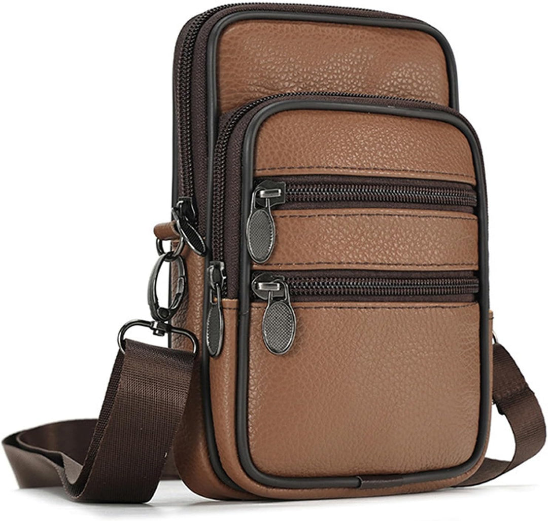 Genuine Leather Multi-Purpose Crossbody & Travel Waist Bag