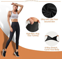 LuxeFit High-Waisted Leggings - Selene-Black-S-State of Style