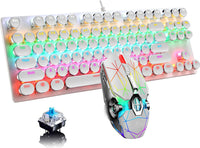 87-Key Mechanical Gaming Keyboard RGB Backlit Blue Switch
