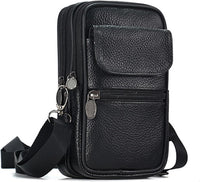 Genuine Leather Multi-Purpose Crossbody & Travel Waist Bag
