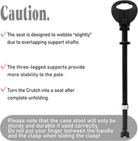 Foldable Walking Cane with Seat – StepMate