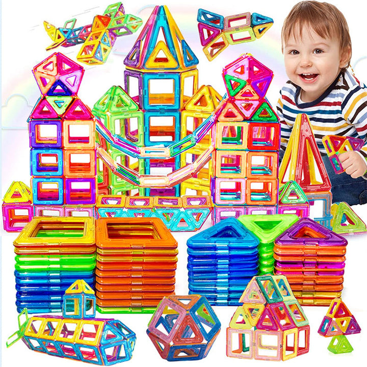 Magnetic building blocks for children – educational toy with 118/148 pieces