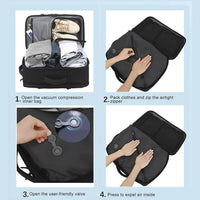 Expandable Vacuum Travel Backpack 56–75L with Pump – Dravion