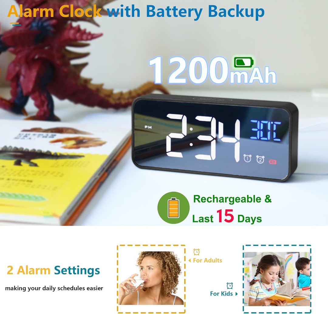 7-Inch Digital Calendar Day Clock with 19 Reminders – Claryon