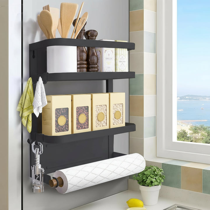 Magnetic Fridge Spice Rack with Paper Towel Holder – Oryden