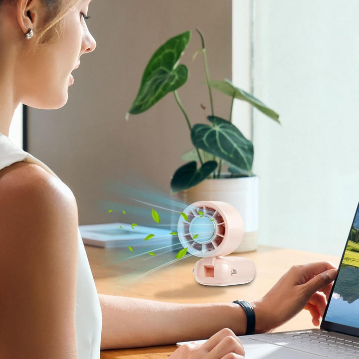 Portable Foldable Handheld Fan with LED Display 100 Speeds