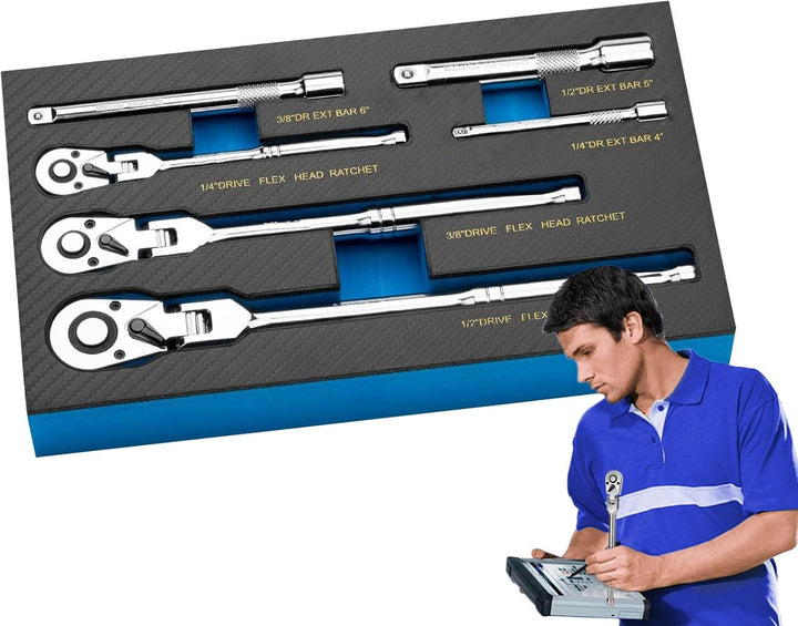Flexible Head Ratchet Wrench Set – Durotorq