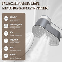 Portable Travel Steamer Iron 1200W with 6 Modes and AU Plug