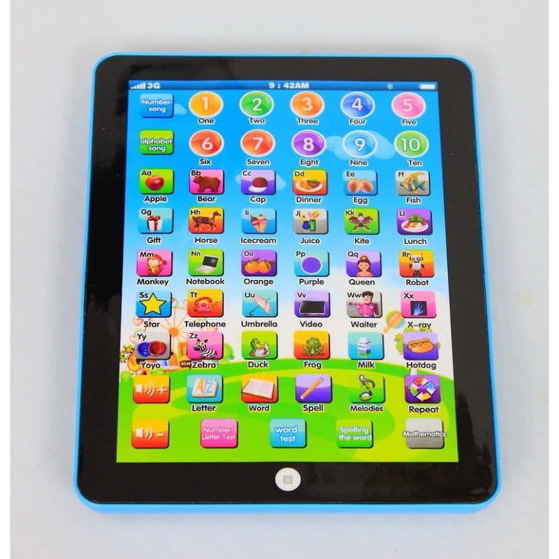 Interactive learning tablet for toddlers with sound, colours & quiz function – 7.5-inch