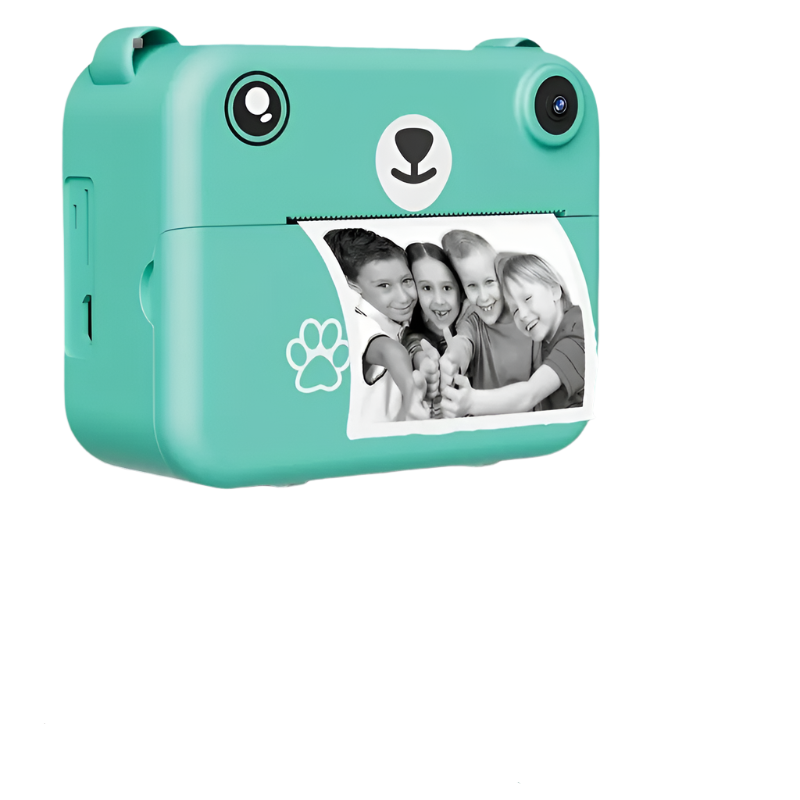 Instant camera for children with 1080p video, print function and accessories