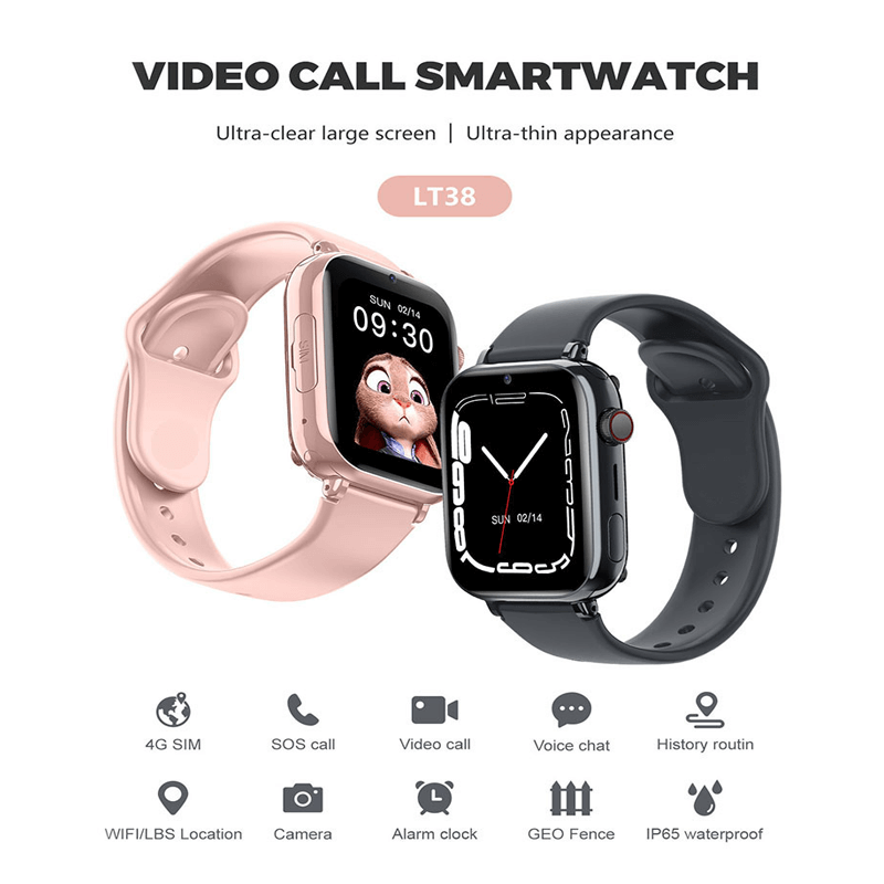 Children's safety watch with 4G video calling and GPS tracking