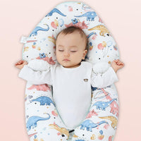 Ergonomic cotton baby pillow - safe and comfortable sleep