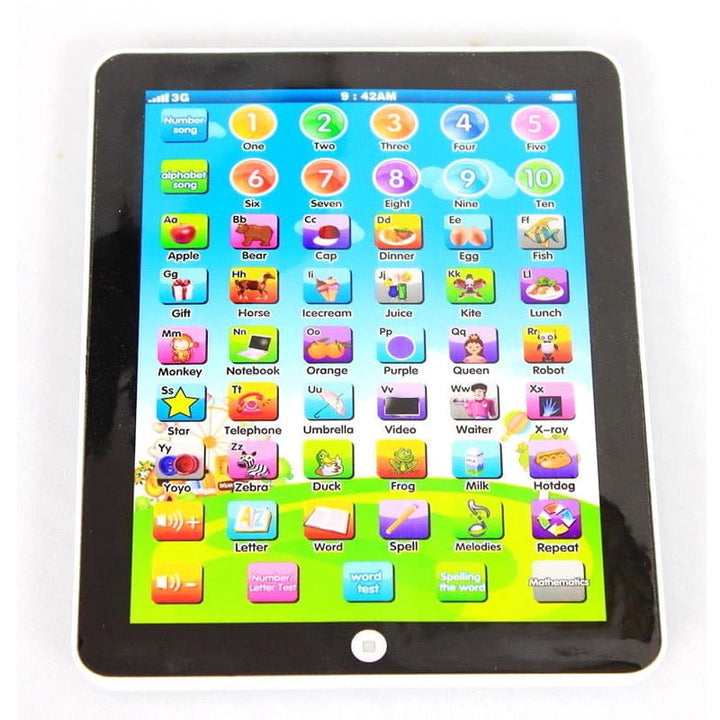 Interactive learning tablet for toddlers with sound, colours & quiz function – 7.5-inch