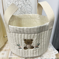 Padded fabric storage bag for the children's room – Buy one, get one free