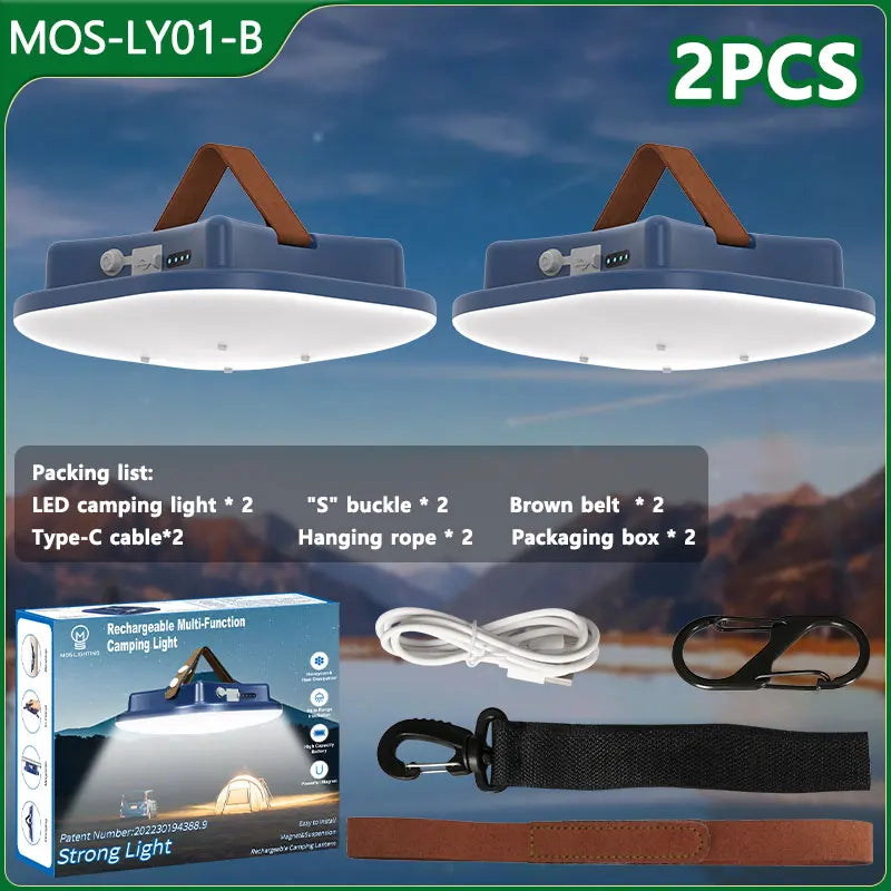 80W LED SOLAR-CHARGED CAMPING LAMP WITH MAGNET AND ZOOM FUNCTION-LY02S Solar energy-State of Style