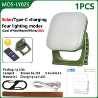80W LED SOLAR-CHARGED CAMPING LAMP WITH MAGNET AND ZOOM FUNCTION-LY02S Solar energy-State of Style