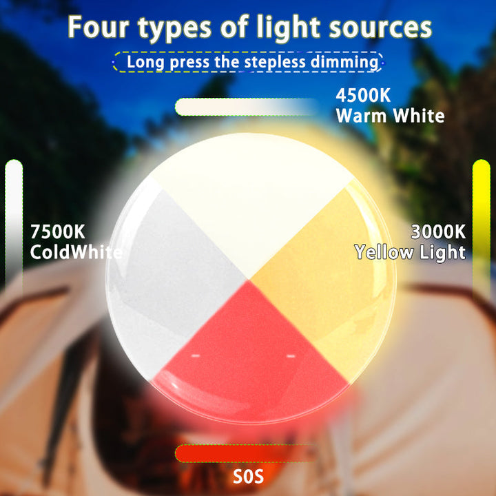 80W LED SOLAR-CHARGED CAMPING LAMP WITH MAGNET AND ZOOM FUNCTION-LY02S Solar energy-State of Style
