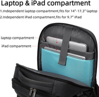 Water-Resistant Travel Laptop Backpack with USB Port & Organised Storage