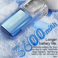 Portable Foldable Handheld Fan with LED Display 100 Speeds