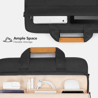 Water-Resistant Laptop Shoulder Bag with 360° Protective Padding