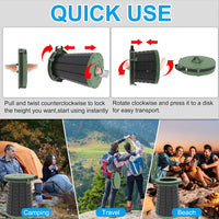 Portable Toilet with Adjustable Height – CampMate