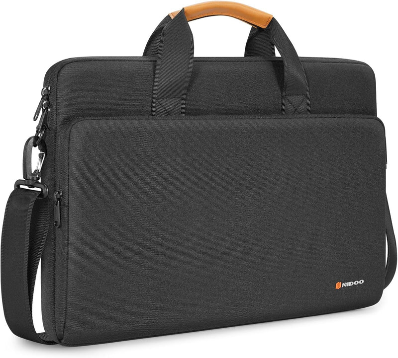 Water-Resistant Laptop Shoulder Bag with 360° Protective Padding