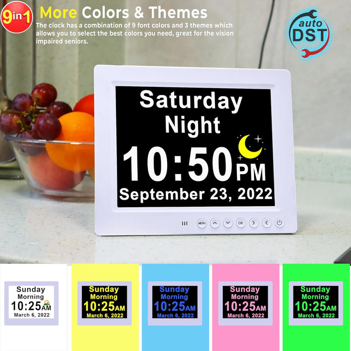 7-Inch Digital Calendar Day Clock with 19 Reminders – Claryon