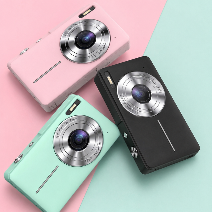 Mini Digital Camera with Nostalgic Look – Pixora