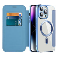 Leather Flip Case with Magnetic Adsorption & RFID Protection – Valtrix (1+1 FREE)