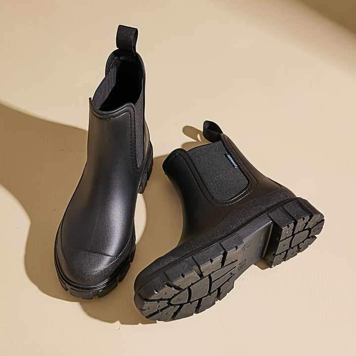 Ladies' mid-height waterproof rain boots with anti-slip sole – Selora