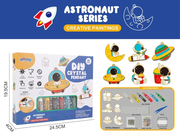DIY craft kit with crystals for kids – buy one, get one free