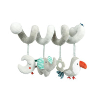 Grasp-and-play spiral with animal motifs for babies – cuddle time