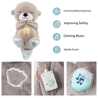 Soothing cuddly toy with music and breathing function – sleep aid for children