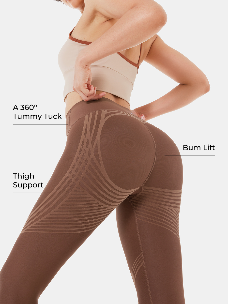 High-Waisted 7/8 Gym Leggings - Meredith