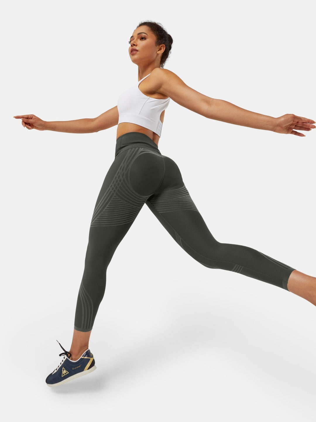 High-Waisted 7/8 Gym Leggings - Meredith