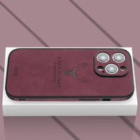 Luxury Deer Leather iPhone Case - Veltro