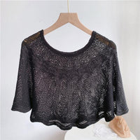 Ladies' Ice Silk Scarf with Knit & UV Protection - Amira