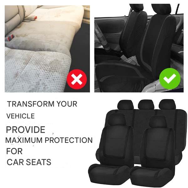 9-Piece Universal Car Seat Covers – AutoLuxe-Gray-State of Style
