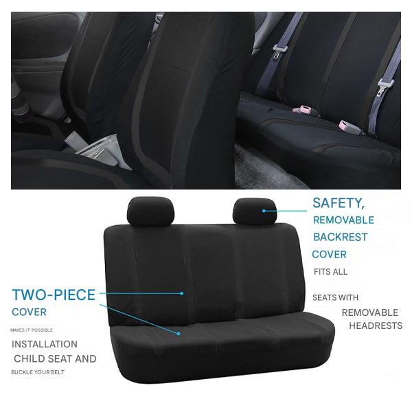 9-Piece Universal Car Seat Covers – AutoLuxe-Gray-State of Style