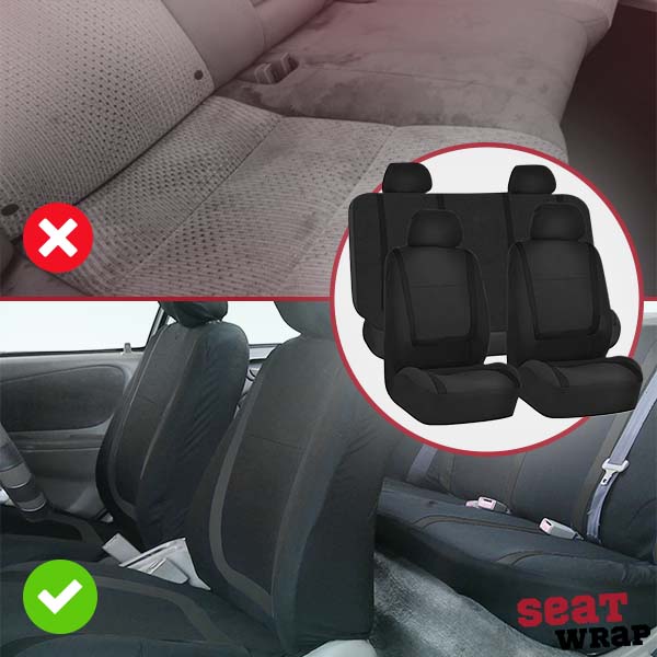 9-Piece Universal Car Seat Covers – AutoLuxe-Gray-State of Style