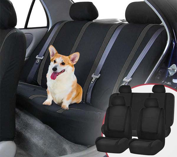 9-Piece Universal Car Seat Covers – AutoLuxe-Gray-State of Style