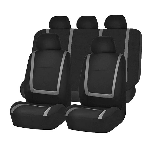 9-Piece Universal Car Seat Covers – AutoLuxe-Gray-State of Style