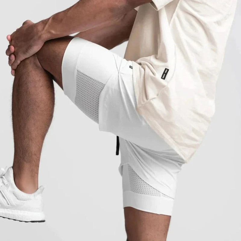 2-in-1 Men's Sports Shorts Breathable with Inner Shorts Training - Noah