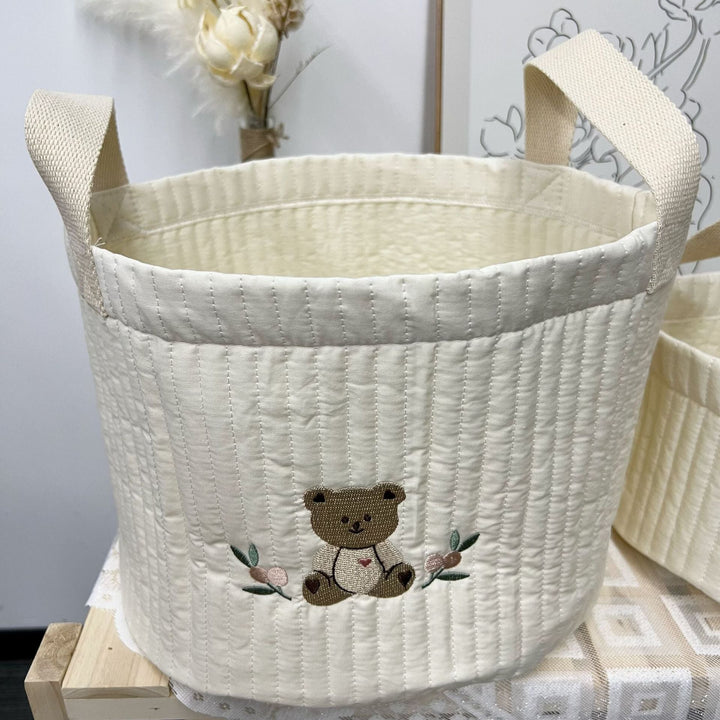 Padded fabric storage bag for the children's room – Buy one, get one free