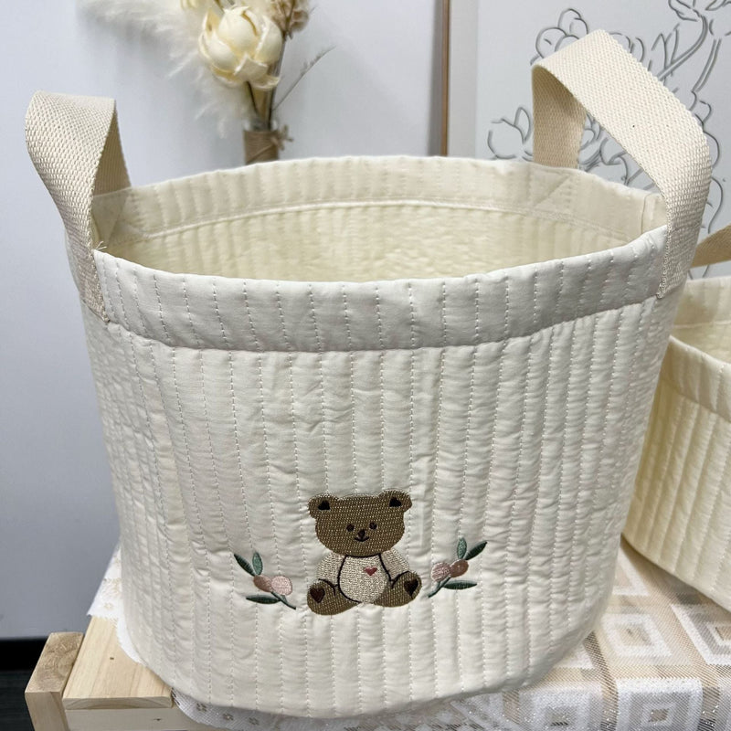 Padded fabric storage bag for the children's room – Buy one, get one free