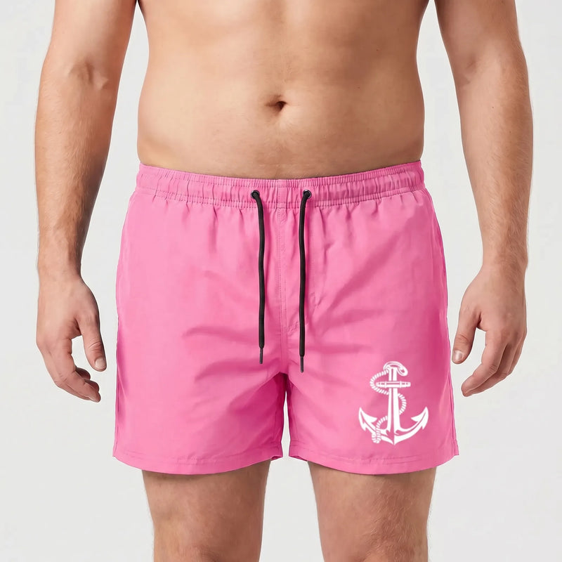 Above-Knee Drawstring Swim Shorts - Arthur