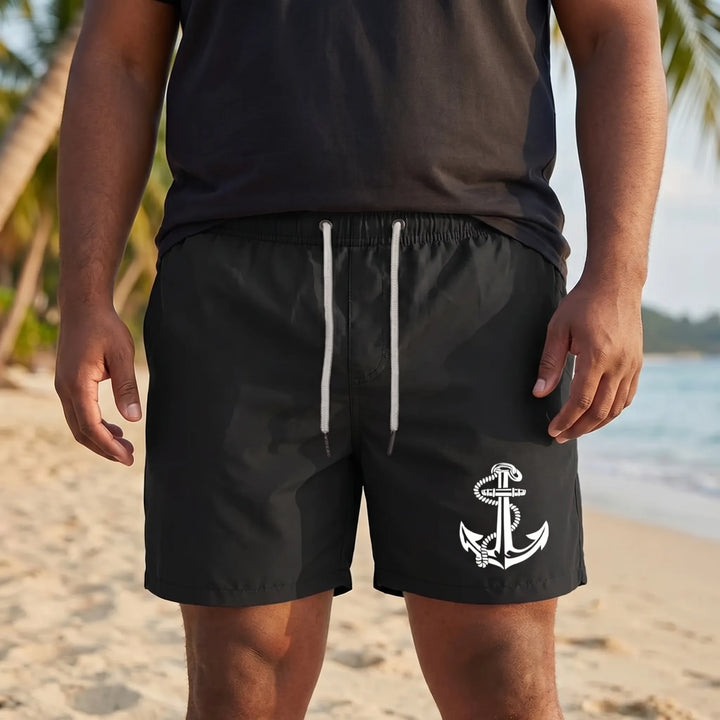 Above-Knee Drawstring Swim Shorts - Arthur